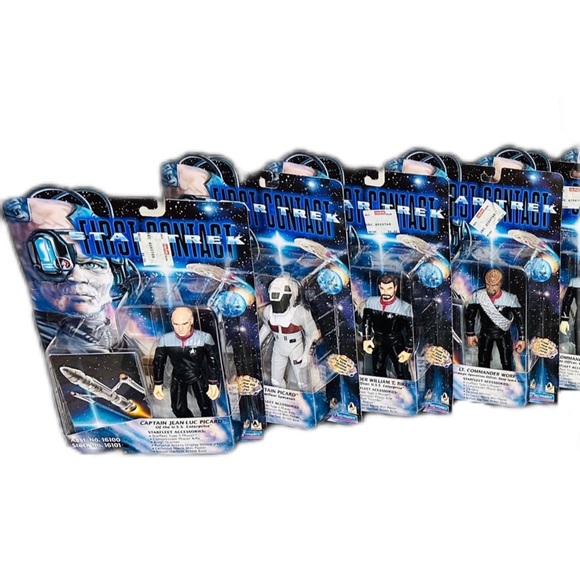 Playmates Toys | Other | Star Trek First Contact 6 Figures Complete Set ...